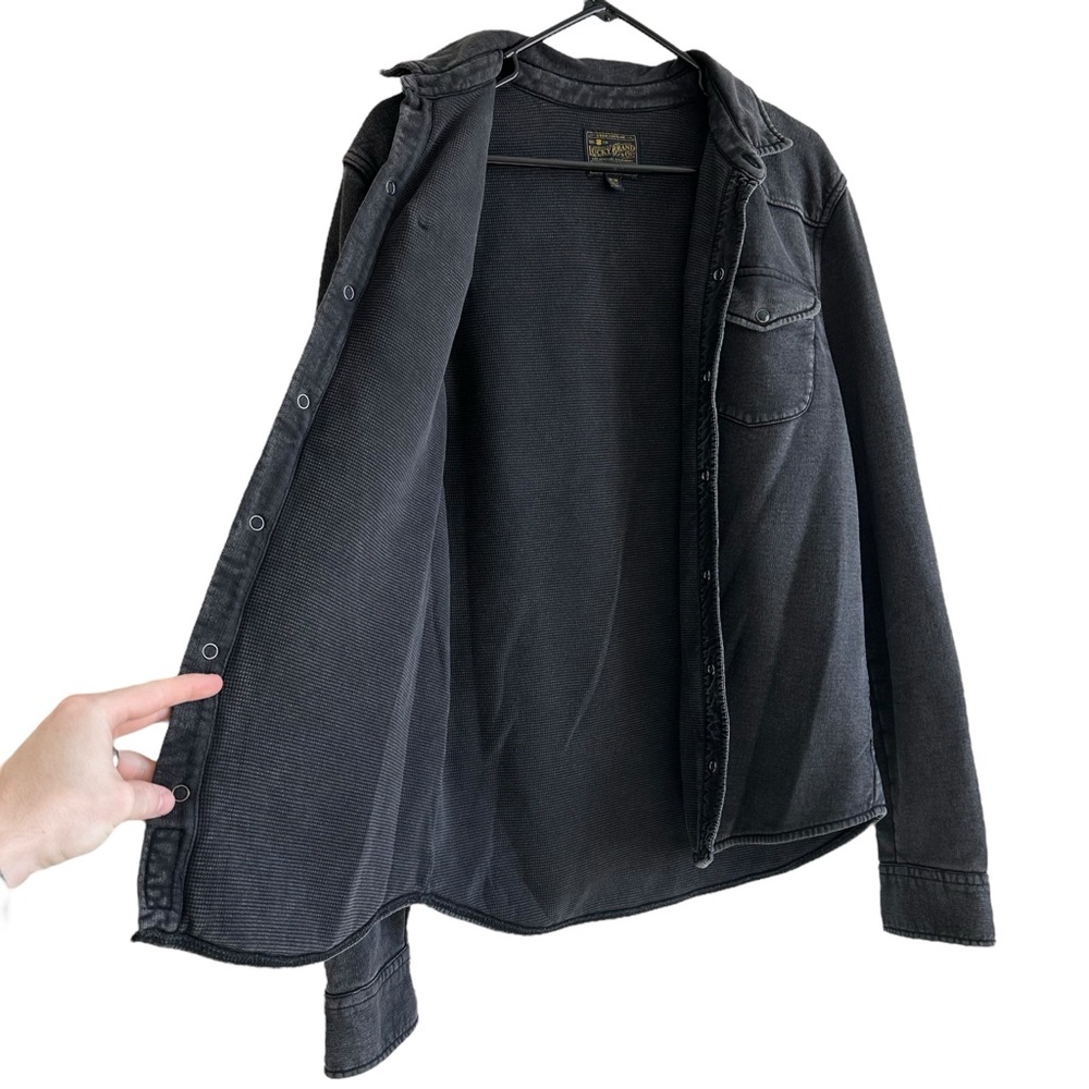 Lucky Brand pearl snap button shirt jacket - Picture 4 of 8